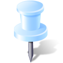 Pinpoint Needle White Icon