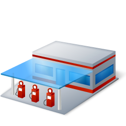 Gas Station Icon 256x256 png