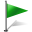 Pinpoint Flag 1 Right Green 2 Icon 32x32 png