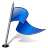 Pinpoint Flag 3 Right Blue 2 Icon 48x48 png