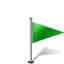 Pinpoint Flag 1 Right Green Icon 64x64 png