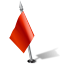 Pinpoint Flag 2 Left Red Icon 64x64 png