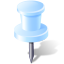 Pinpoint Needle White Icon 64x64 png