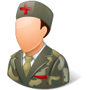 Medical Army Nurse Male Light Icon 128x128 png