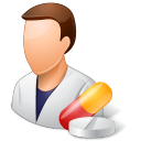 Medical Pharmacist Male Light Icon