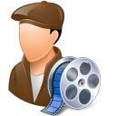 Occupations Film Maker Male Light Icon 128x128 png