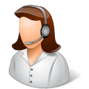 Occupations Technical Support Female Light Icon 128x128 png