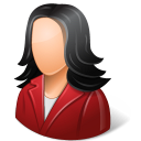 Office Customer Female Light Icon 128x128 png