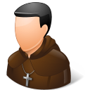 Religions Catholic Monk Icon 128x128 png