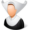 Religions Catholic Nun Icon 128x128 png