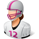 Sport Football Player Female Light Icon 128x128 png