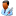 Medical Immunologist Male Dark Icon 16x16 png