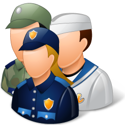 Group Military Personnel Light Icon 256x256 png
