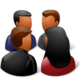 Group Meeting Dark Icon 256x256 png