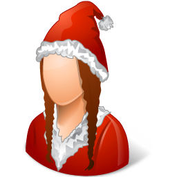 Historical Santa Claus Female Icon 256x256 png