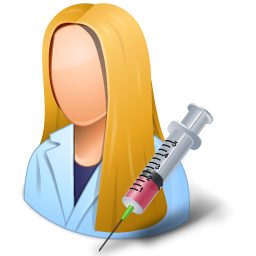 Medical Immunologist Female Light Icon 256x256 png