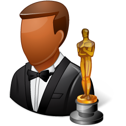 Occupations Actor Male Dark Icon 256x256 png