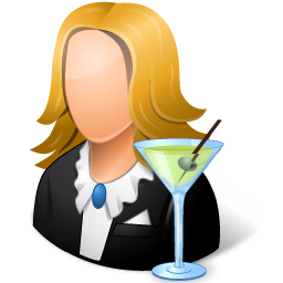 Occupations Bartender Female Light Icon 256x256 png