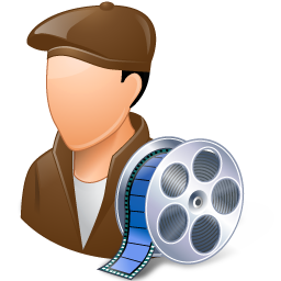 Occupations Film Maker Male Light Icon 256x256 png