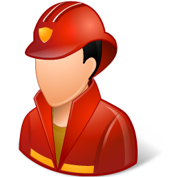 Occupations Firefighter Male Light Icon 256x256 png