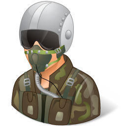 Occupations Military Pilot Male Light Icon 256x256 png