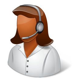 Occupations Technical Support Female Dark Icon 256x256 png