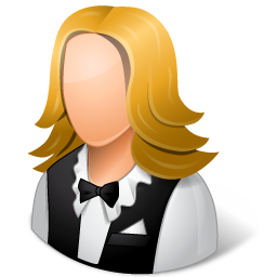 Occupations Waitress Female Light Icon 256x256 png