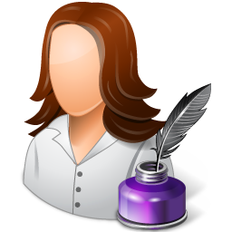 Occupations Writer Female Light Icon 256x256 png
