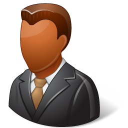 Office Client Male Dark Icon 256x256 png