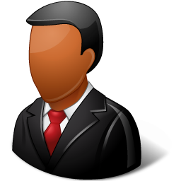 Office Customer Male Dark Icon 256x256 png
