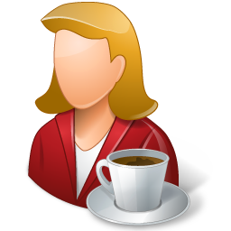 Rest Person Coffee Break Female Light Icon 256x256 png