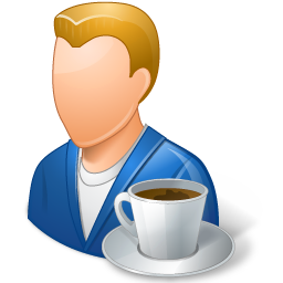 Rest Person Coffee Break Male Light Icon 256x256 png