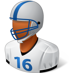 Sport Football Player Male Dark Icon 256x256 png