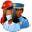 Group Rescuers Dark Icon 32x32 png