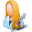 Medical Immunologist Female Light Icon 32x32 png