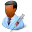 Medical Immunologist Male Dark Icon 32x32 png