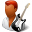 Occupations Guitarist Male Dark Icon 32x32 png