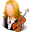 Occupations Musician Female Light Icon 32x32 png