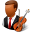 Occupations Musician Male Dark Icon 32x32 png