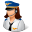 Occupations Pilot Female Light Icon 32x32 png