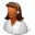 Occupations Technical Support Female Dark Icon 32x32 png
