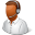 Occupations Technical Support Male Dark Icon 32x32 png