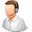 Occupations Technical Support Male Light Icon 32x32 png