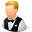 Occupations Waiter Male Light Icon 32x32 png