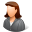 Office Client Female Light Icon 32x32 png