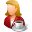 Rest Person Coffee Break Female Light Icon 32x32 png