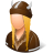 Historical Viking Female Icon 48x48 png