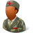 Medical Army Nurse Male Dark Icon