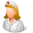 Medical Nurse Female Light Icon