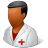 Medical Nurse Male Dark Icon